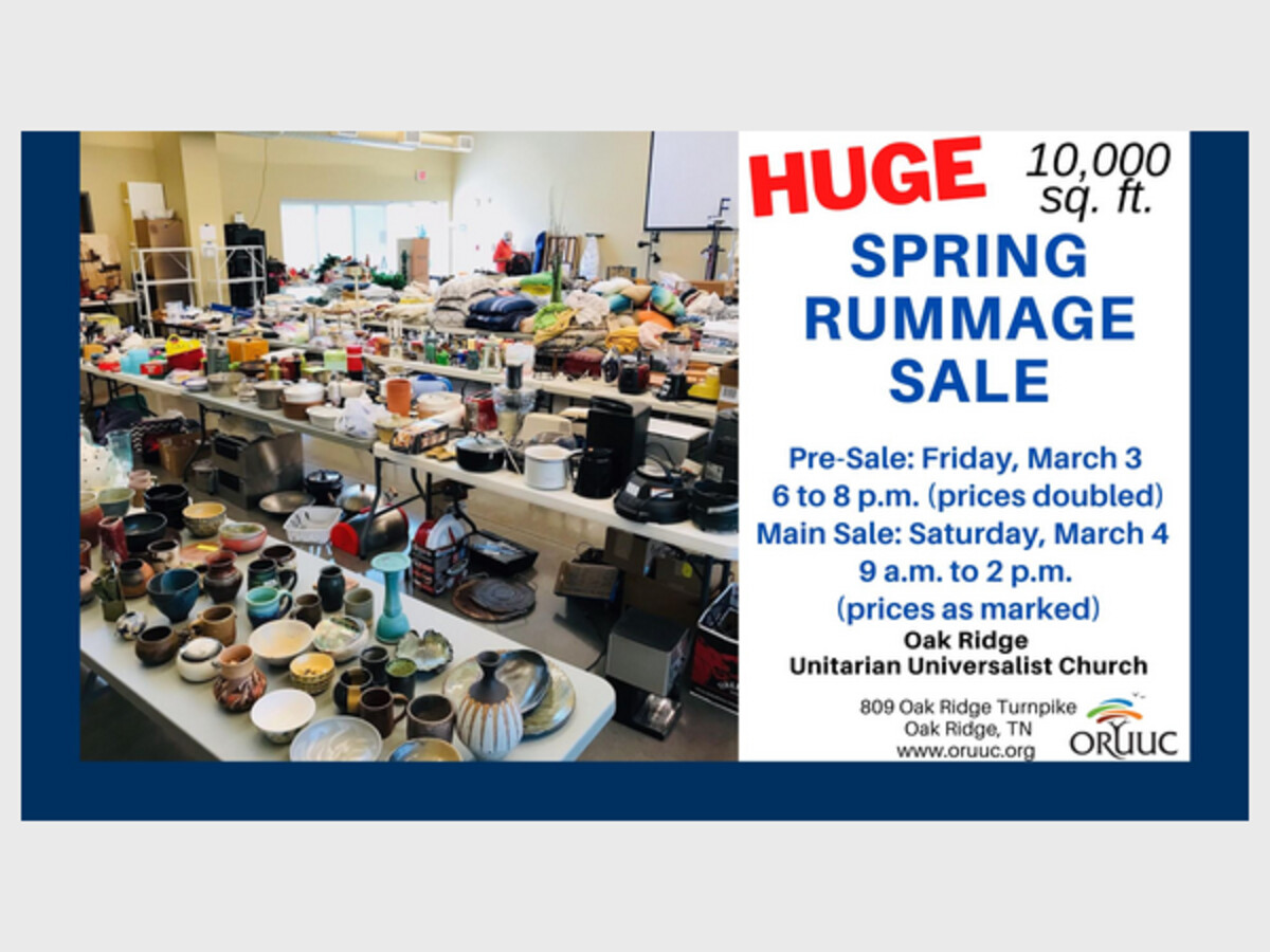 Huge Church Rummage Sale Norris Bulletin